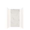 Expressions 36-in x 36-in x 72-in Glue to Wall 3-Piece Shower Kit, White / Bianca, EWK363672-3141