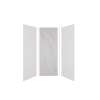 Expressions 36-in x 36-in x 96-in Glue to Wall 3-Piece Shower Kit, White / Bianca, EWK363696-3141