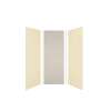 Expressions 36-in x 36-in x 96-in Glue to Wall 3-Piece Shower Kit, Cameo / Biscuit / Sea Fog, EWK363696-3244