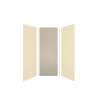 Expressions 36-in x 36-in x 96-in Glue to Wall 3-Piece Shower Kit, Cameo / Biscuit / Houndstooth, EWK363696-3246