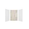 Expressions 48-in x 36-in x 72-in Glue to Wall 3-Piece Shower Kit, White / Sorento, EWK483672-3143