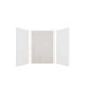 Expressions 48-in x 36-in x 72-in Glue to Wall 3-Piece Shower Kit, White / Bleached Oak, EWK483672-3145