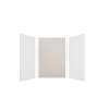 Expressions 48-in x 36-in x 72-in Glue to Wall 3-Piece Shower Kit, White / Houndstooth, EWK483672-3146