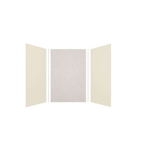 Expressions 48-in x 36-in x 72-in Glue to Wall 3-Piece Shower Kit, Cameo / Biscuit / Sea Fog, EWK483672-3244