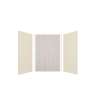 Expressions 48-in x 36-in x 72-in Glue to Wall 3-Piece Shower Kit, Cameo / Biscuit / Bleached Oak, EWK483672-3245
