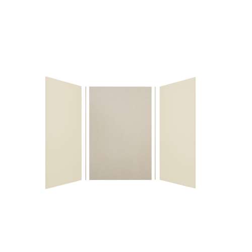 Expressions 48-in x 36-in x 72-in Glue to Wall 3-Piece Shower Kit, Cameo / Biscuit / Houndstooth, EWK483672-3246