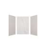 Expressions 48-in x 36-in x 72-in Glue to Wall 3-Piece Shower Kit, Grey / Bianca, EWK483672-3941