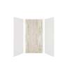 Expressions 48-in x 36-in x 96-in Glue to Wall 3-Piece Shower Kit, White / Sorento, EWK483696-3143