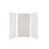 Expressions 48-in x 36-in x 96-in Glue to Wall 3-Piece Shower Kit, White / Sea Fog, EWK483696-3144