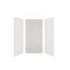 Expressions 48-in x 36-in x 96-in Glue to Wall 3-Piece Shower Kit, White / Bleached Oak, EWK483696-3145