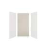 Expressions 48-in x 36-in x 96-in Glue to Wall 3-Piece Shower Kit, White / Houndstooth, EWK483696-3146