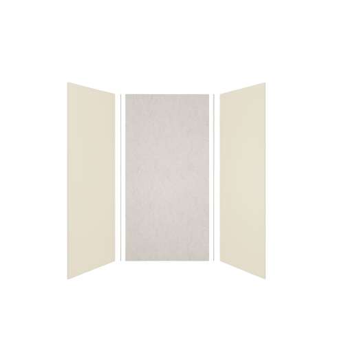 Expressions 48-in x 36-in x 96-in Glue to Wall 3-Piece Shower Kit, Cameo / Biscuit / Sea Fog, EWK483696-3244