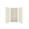 Expressions 48-in x 36-in x 96-in Glue to Wall 3-Piece Shower Kit, Cameo / Biscuit / Houndstooth, EWK483696-3246