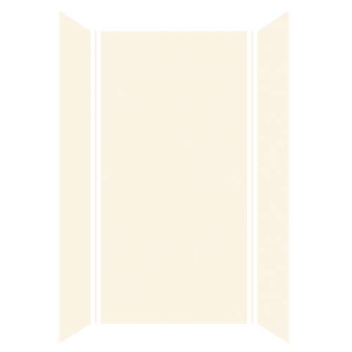 Expressions 48-in x 36-in x 96-in Glue to Wall 3-Piece Shower Kit, Cameo / Biscuit, EWK483696-32