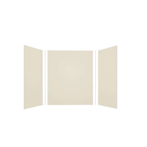 Expressions 60-in x 32-in x 72-in Glue to Wall 3-Piece Shower Kit, Cameo / Biscuit, EWK603272-32