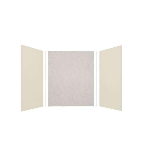 Expressions 60-in x 36-in x 72-in Glue to Wall 3-Piece Shower Kit, Cameo / Biscuit / Sea Fog, EWK603672-3244