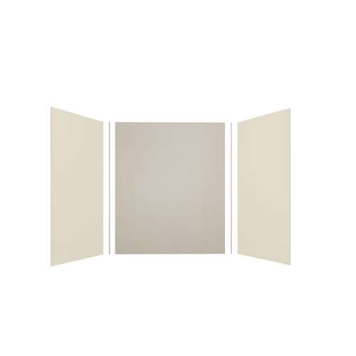 Expressions 60-in x 36-in x 72-in Glue to Wall 3-Piece Shower Kit, Cameo / Biscuit / Houndstooth, EWK603672-3246