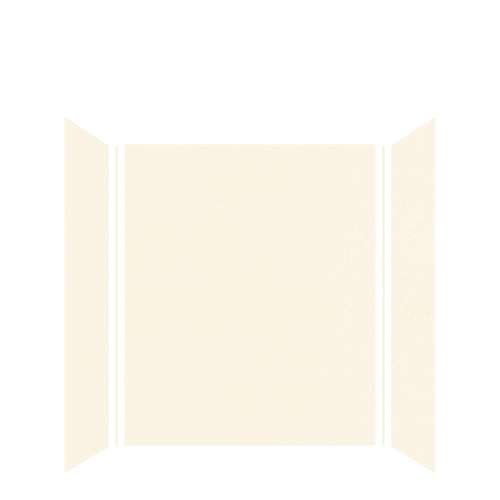 Expressions 60-in x 36-in x 72-in Glue to Wall 3-Piece Shower Kit, Cameo / Biscuit, EWK603672-32