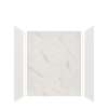Expressions 60-in x 36-in x 72-in Glue to Wall 3-Piece Shower Kit, Grey / Bianca, EWK603672-3941