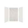 Expressions 60-in x 36-in x 96-in Glue to Wall 3-Piece Shower Kit, White / Bianca, EWK603696-3141