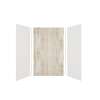 Expressions 60-in x 36-in x 96-in Glue to Wall 3-Piece Shower Kit, White / Sorento, EWK603696-3143