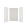 Expressions 60-in x 36-in x 96-in Glue to Wall 3-Piece Shower Kit, White / Sea Fog, EWK603696-3144