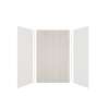 Expressions 60-in x 36-in x 96-in Glue to Wall 3-Piece Shower Kit, White / Bleached Oak, EWK603696-3145