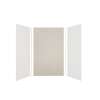 Expressions 60-in x 36-in x 96-in Glue to Wall 3-Piece Shower Kit, White / Houndstooth, EWK603696-3146