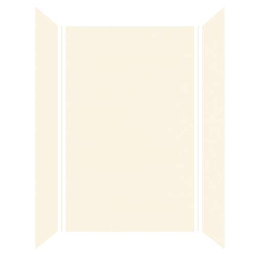 Expressions 60-in x 36-in x 96-in Glue to Wall 3-Piece Shower Kit, Cameo / Biscuit, EWK603696-32