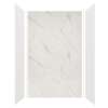 Expressions 60-in x 36-in x 96-in Glue to Wall 3-Piece Shower Kit, Grey / Bianca, EWK603696-3941
