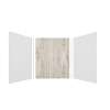 Expressions 60-in x 48-in x 72-in Glue to Wall 3-Piece Shower Kit, White / Sorento, EWK604872-3143
