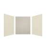 Expressions 60-in x 48-in x 72-in Glue to Wall 3-Piece Shower Kit, Cameo / Biscuit / Houndstooth, EWK604872-3246