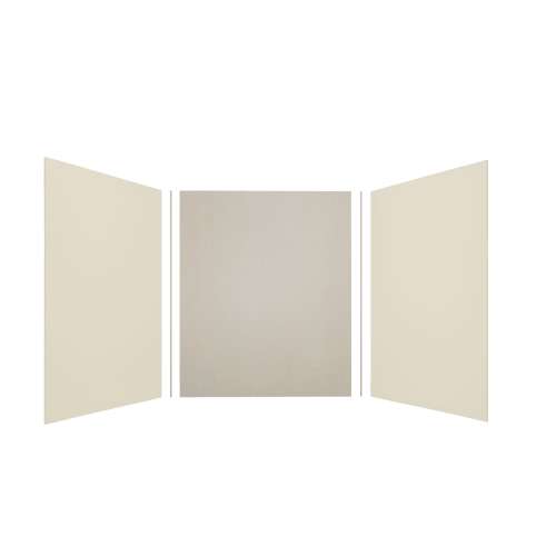 Expressions 60-in x 48-in x 72-in Glue to Wall 3-Piece Shower Kit, Cameo / Biscuit / Houndstooth, EWK604872-3246