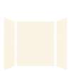 Expressions 60-in x 48-in x 72-in Glue to Wall 3-Piece Shower Kit, Cameo / Biscuit, EWK604872-32