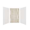 Expressions 60-in x 48-in x 96-in Glue to Wall 3-Piece Shower Kit, White / Sorento, EWK604896-3143