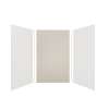 Expressions 60-in x 48-in x 96-in Glue to Wall 3-Piece Shower Kit, White / Houndstooth, EWK604896-3146