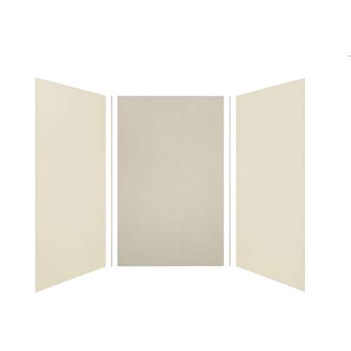 Expressions 60-in x 48-in x 96-in Glue to Wall 3-Piece Shower Kit, Cameo / Biscuit / Houndstooth, EWK604896-3246