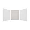 Expressions 60-in x 60-in x 72-in Glue to Wall 3-Piece Shower Kit, White / Sea Fog, EWK606072-3144
