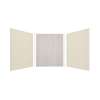 Expressions 60-in x 60-in x 72-in Glue to Wall 3-Piece Shower Kit, Cameo / Biscuit / Bleached Oak, EWK606072-3245