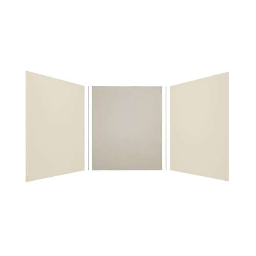 Expressions 60-in x 60-in x 72-in Glue to Wall 3-Piece Shower Kit, Cameo / Biscuit / Houndstooth, EWK606072-3246