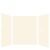 Expressions 60-in x 60-in x 72-in Glue to Wall 3-Piece Shower Kit, Cameo / Biscuit, EWK606072-32