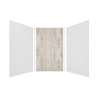 Expressions 60-in x 60-in x 96-in Glue to Wall 3-Piece Shower Kit, White / Sorento, EWK606096-3143