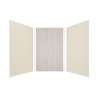 Expressions 60-in x 60-in x 96-in Glue to Wall 3-Piece Shower Kit, Cameo / Biscuit / Bleached Oak, EWK606096-3245