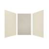Expressions 60-in x 60-in x 96-in Glue to Wall 3-Piece Shower Kit, Cameo / Biscuit / Houndstooth, EWK606096-3246
