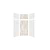 Expressions 36-in x 36-in x 96-in Glue to Wall 3-Piece Shower Kit, White / Sorento, EWKX36367224-3143