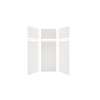 Expressions 36-in x 36-in x 96-in Glue to Wall 3-Piece Shower Kit, White / Sea Fog, EWKX36367224-3144