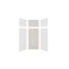 Expressions 36-in x 36-in x 96-in Glue to Wall 3-Piece Shower Kit, White / Bleached Oak, EWKX36367224-3145