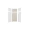 Expressions 36-in x 36-in x 96-in Glue to Wall 3-Piece Shower Kit, White / Houndstooth, EWKX36367224-3146