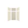 Expressions 36-in x 36-in x 96-in Glue to Wall 3-Piece Shower Kit, Cameo / Biscuit / Houndstooth, EWKX36367224-3246