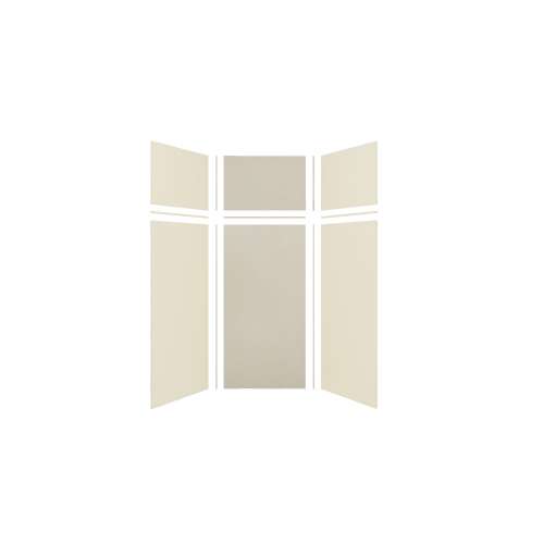 Expressions 36-in x 36-in x 96-in Glue to Wall 3-Piece Shower Kit, Cameo / Biscuit / Houndstooth, EWKX36367224-3246